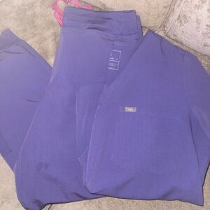Figs Women's Violet Jogger Pants with matching top